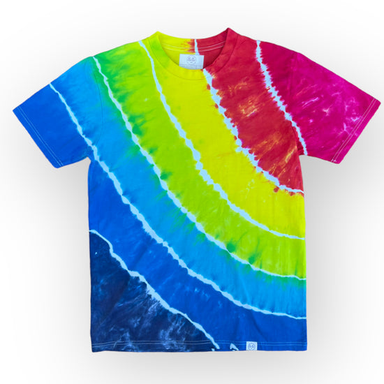 Rainbow Tie Dye Tee - Adults Medium