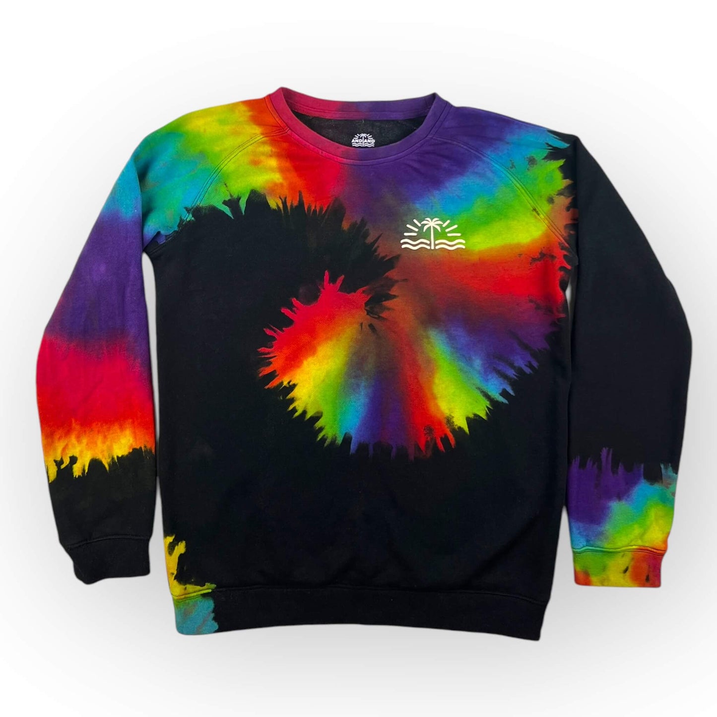 Reverse Rainbow Tie Dye Sweatshirt Age 12