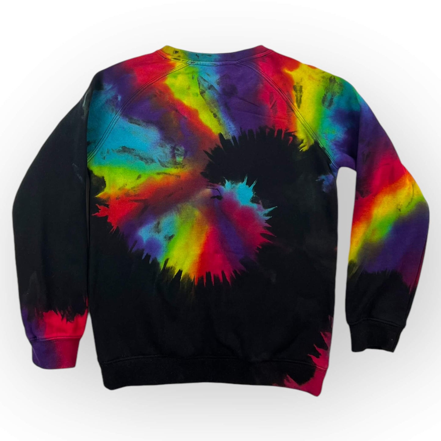Reverse Rainbow Tie Dye Sweatshirt Age 8