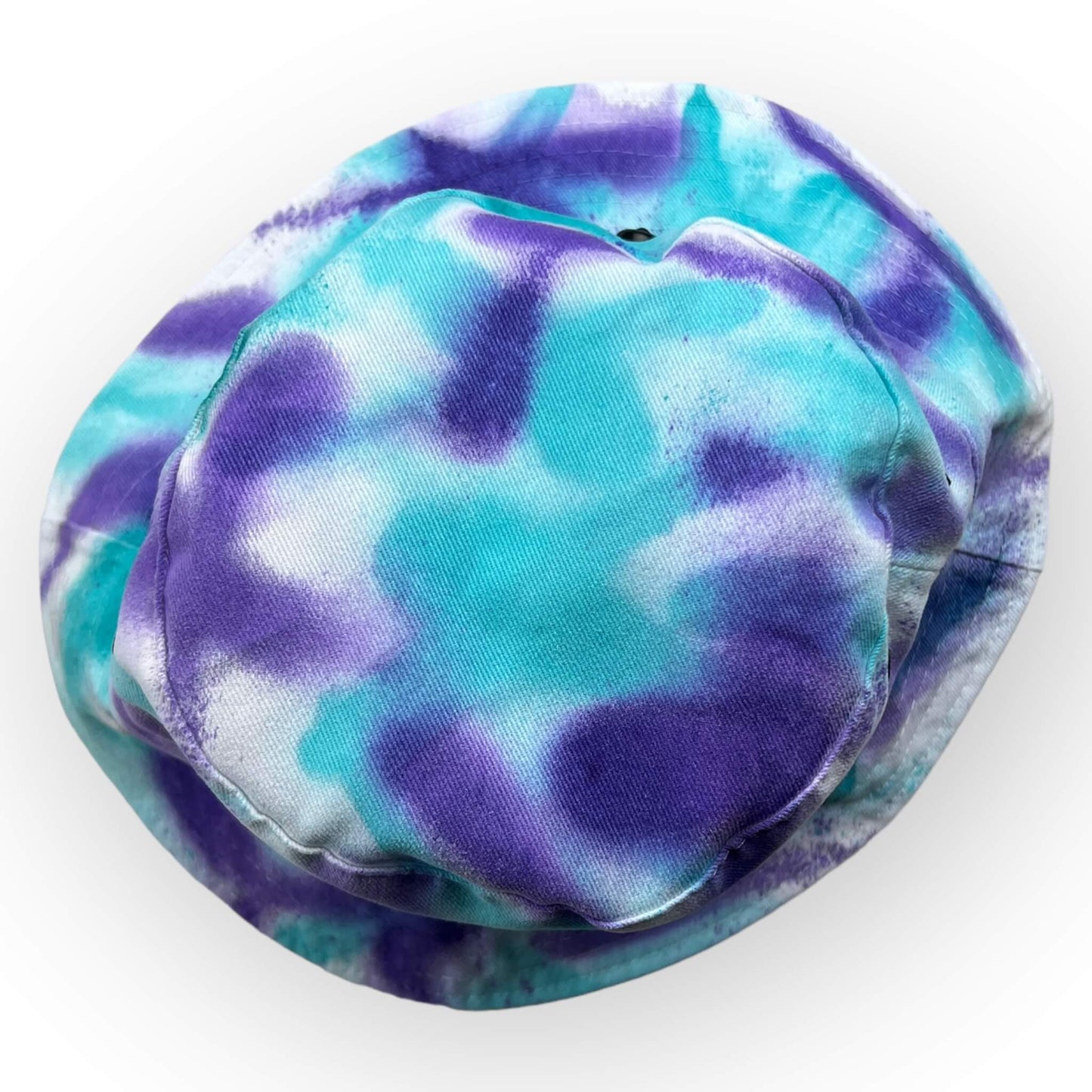 Aqua Purple Tie Dye Bucket Hat - Toddler / Child Adjustable