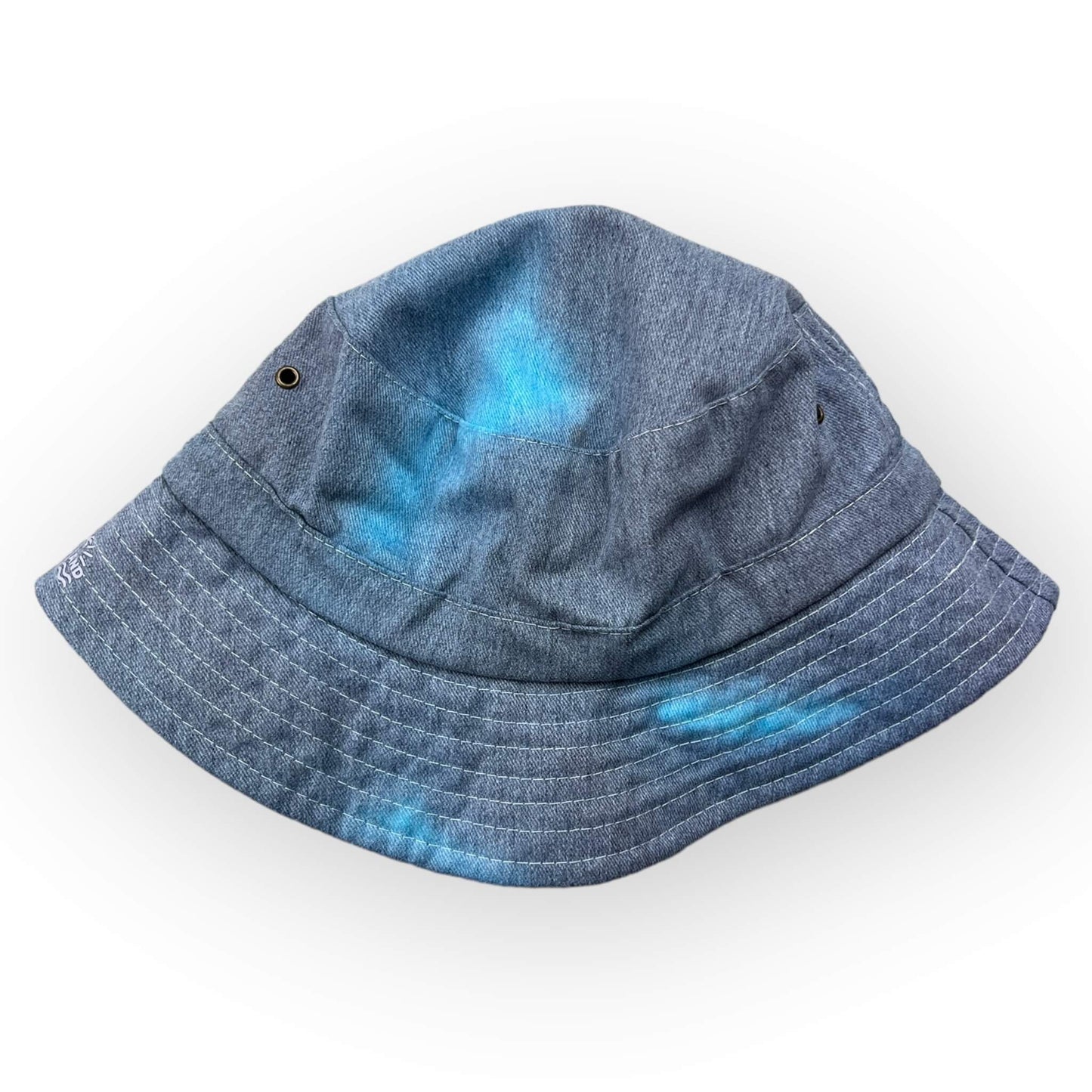 Blue & Turquoise Tie Dye Bucket Hat - Older Child / Adult Adjustable