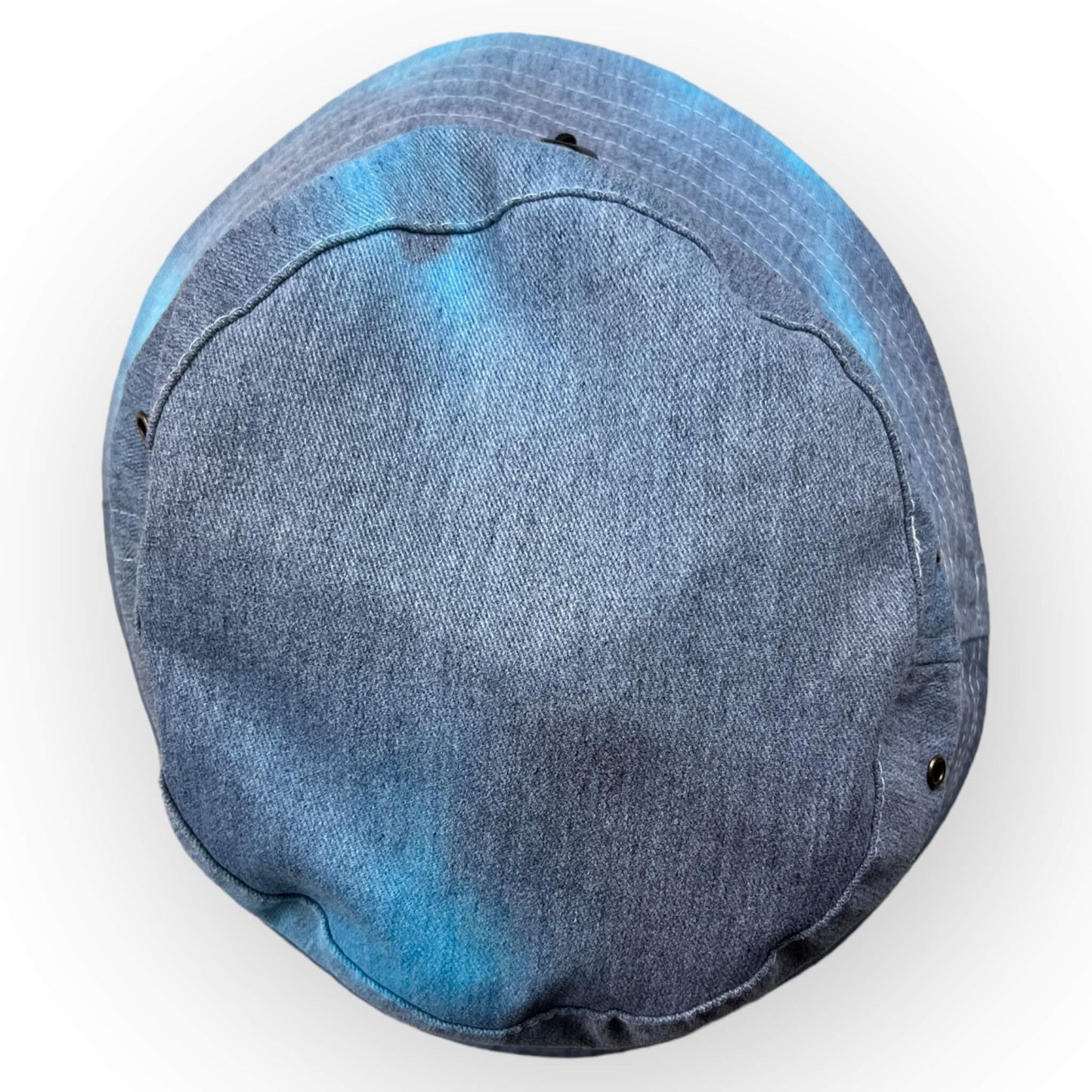 Blue & Turquoise Tie Dye Bucket Hat - Older Child / Adult Adjustable
