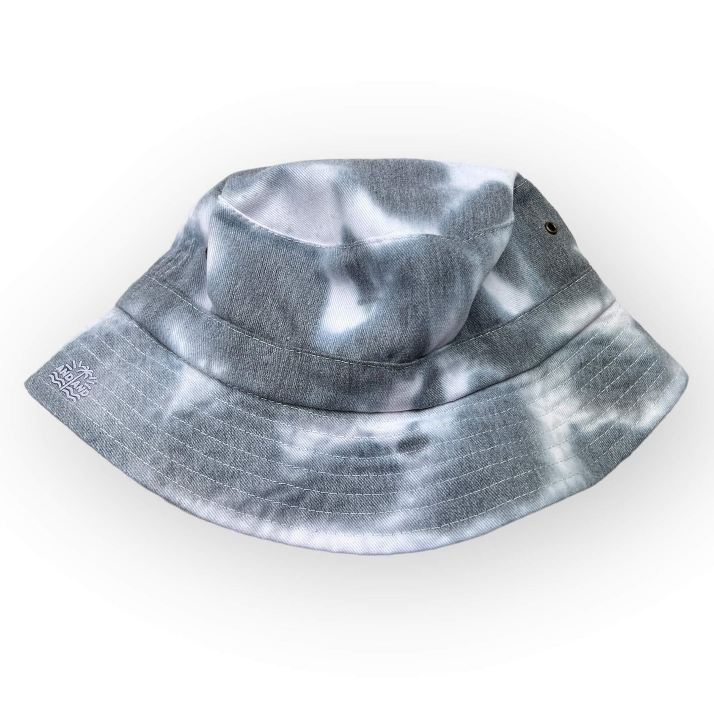 Grey Tie Dye Bucket Hat - Older Child / Adult Adjustable