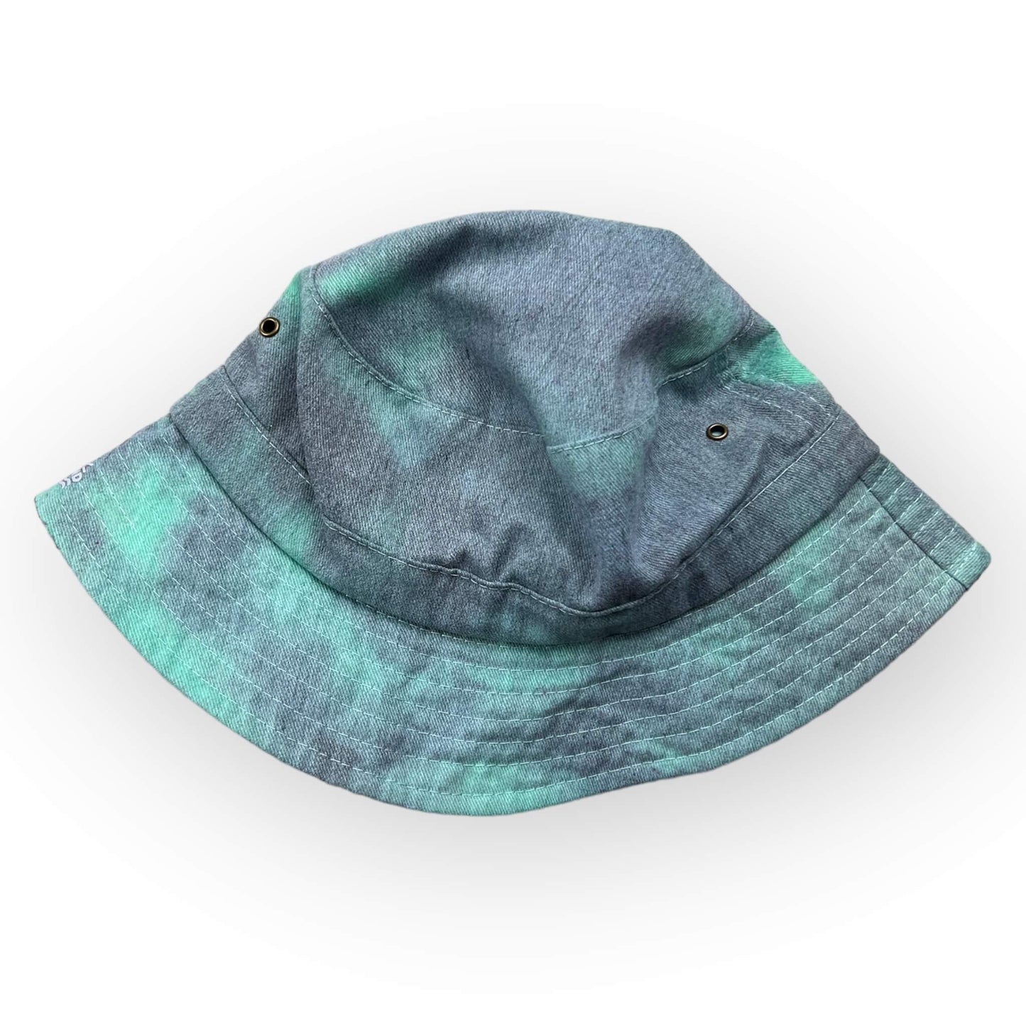 Green & Grey Tie Dye Bucket Hat - Older Child / Adult Adjustable