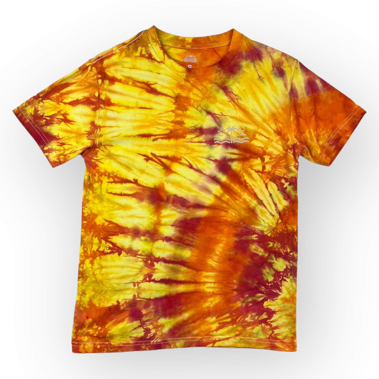 Oranges & Yellows Tie Dye Tee - Adult Small