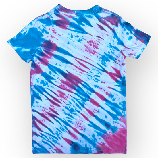 Pink & Turquoise Tie Dye Tee Age 12