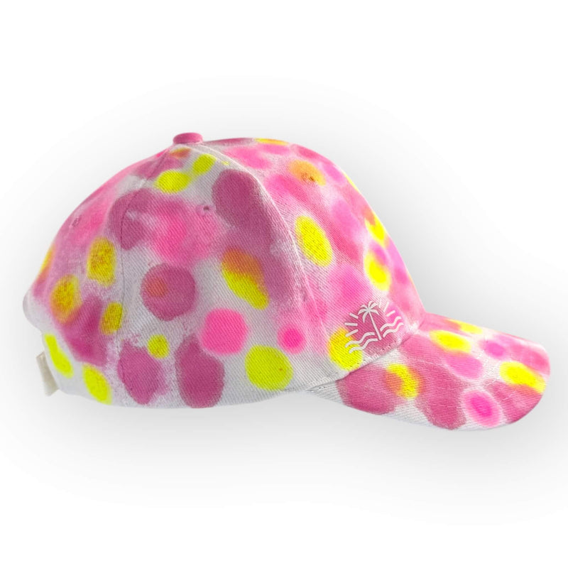 hand dyed Tie Dye Cap - Toddler / Younger Child Adjustable by And And Tie Dye