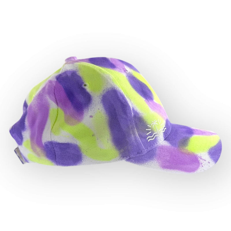 hand dyed Tie Dye Cap - Toddler / Younger Child Adjustable by And And Tie Dye