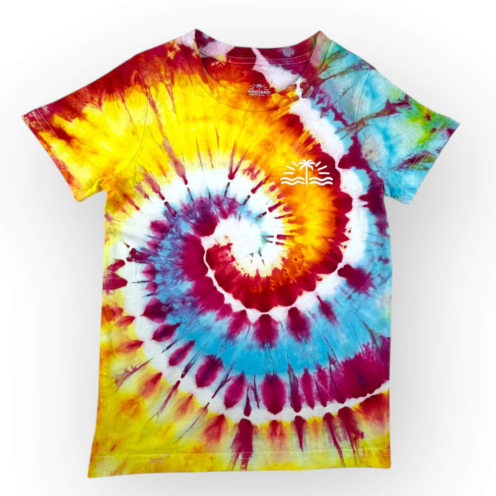 hand dyed Tie Dye Tee Age 6 by And And Tie Dye