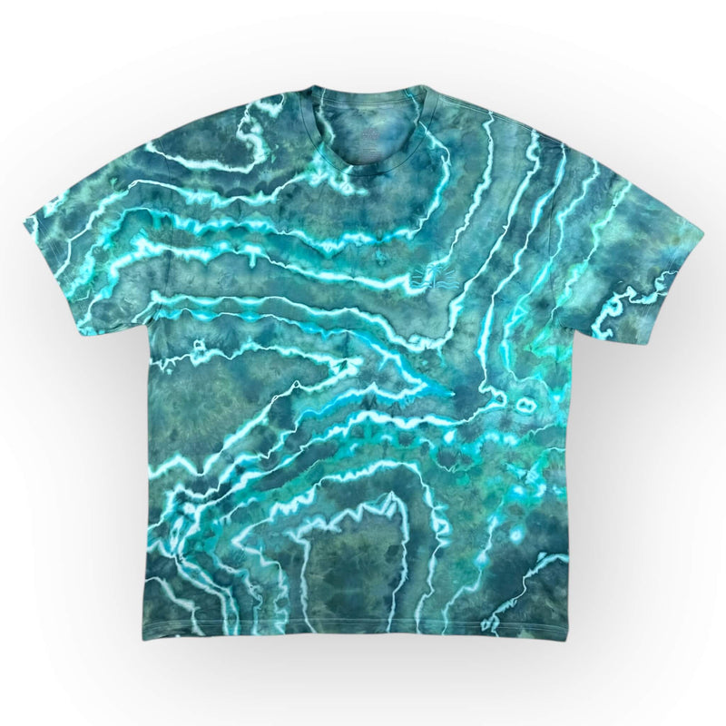 
                  
                    hand dyed MADE to ORDER - Adults Aqua Geode T-Shirt by And And Tie Dye
                  
                