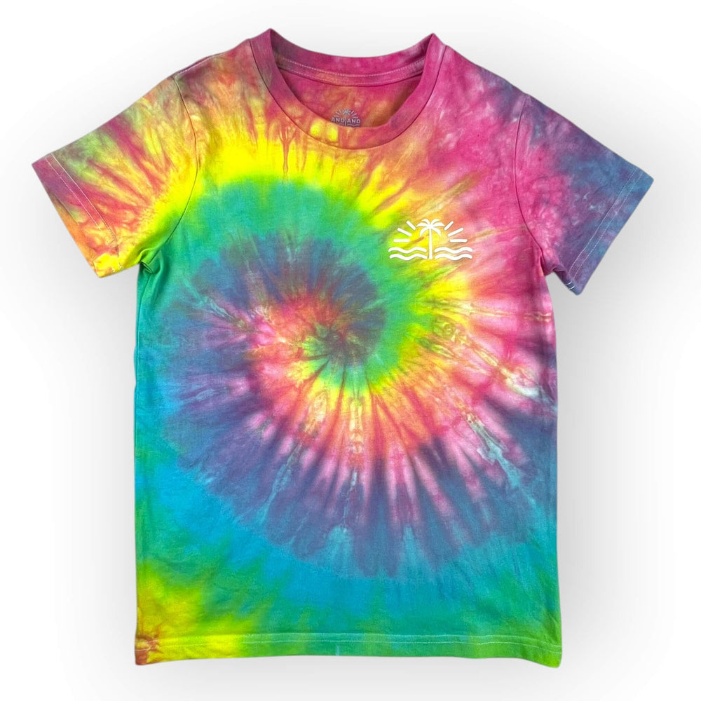 hand dyed Tie Dye Tee Age 8 by And And Tie Dye