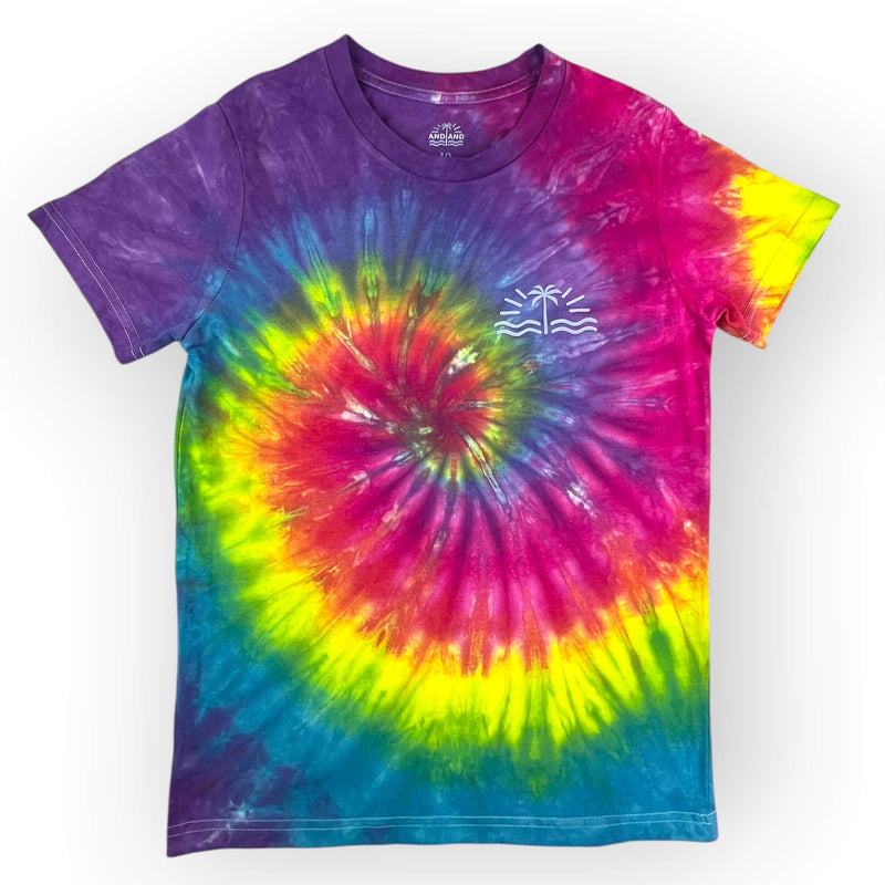 hand dyed Tie Dye Tee Age 10 by And And Tie Dye