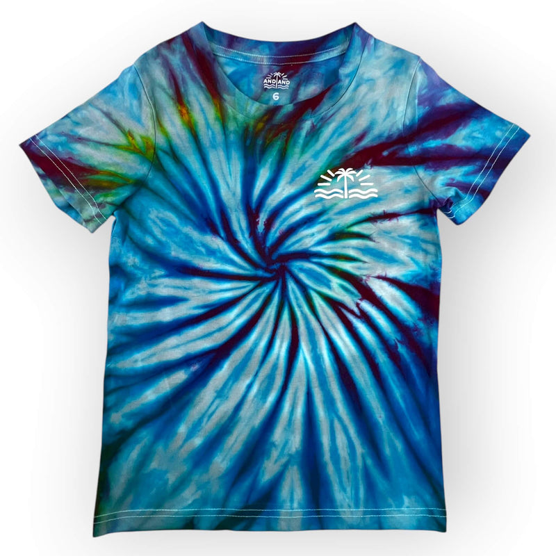 hand dyed Tie Dye Tee Age 6 by And And Tie Dye
