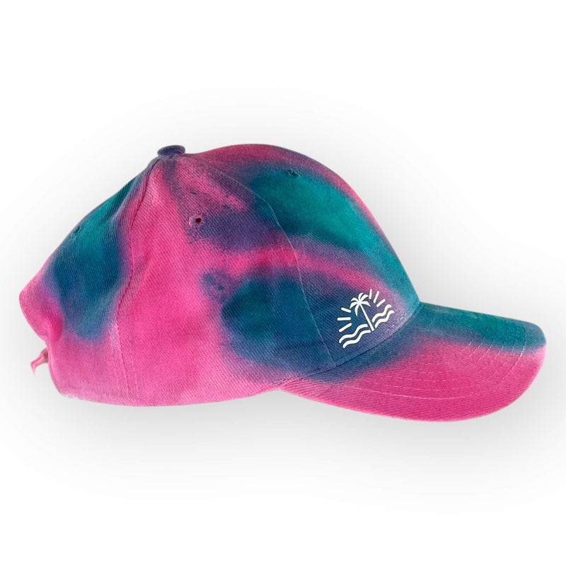 hand dyed Tie Dye Cap - Toddler / Younger Child Adjustable by And And Tie Dye