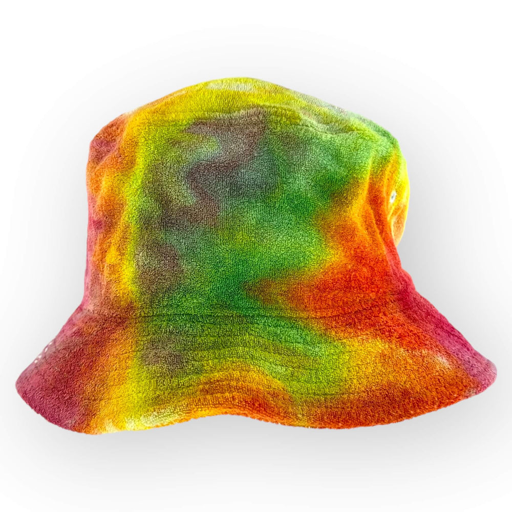 hand dyed Tie Dye Bucket Hat - Adult One Size by And And Tie Dye