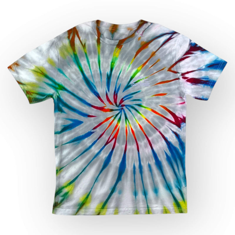 
                  
                    hand dyed MADE to ORDER - Adults Grey Rainbow T-Shirt by And And Tie Dye
                  
                