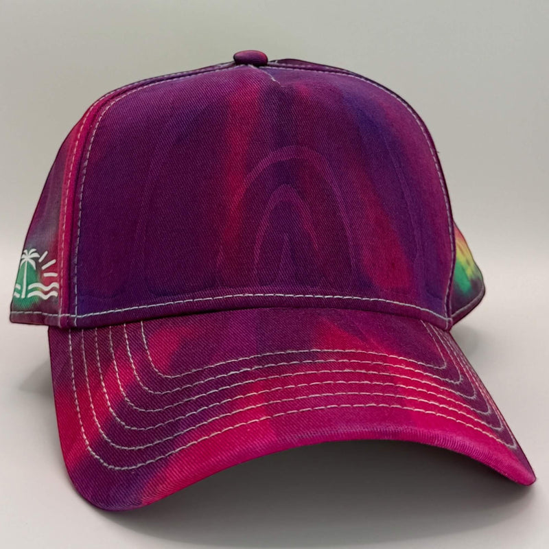 hand dyed Tie Dye Cap - Adults One Size by And And Tie Dye