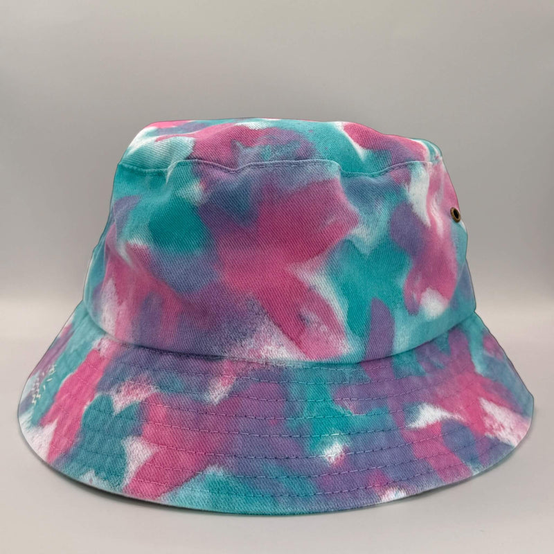 hand dyed Tie Dye Bucket Hat - Older Child / Adult Adjustable by And And Tie Dye