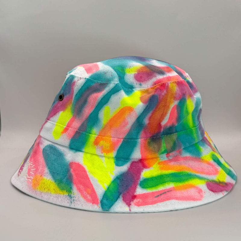 hand dyed Tie Dye Bucket Hat - Toddler / Child Adjustable by And And Tie Dye