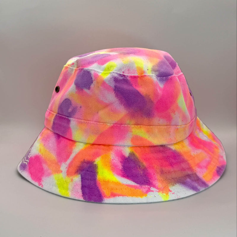 hand dyed Tie Dye Bucket Hat - Toddler / Child Adjustable by And And Tie Dye