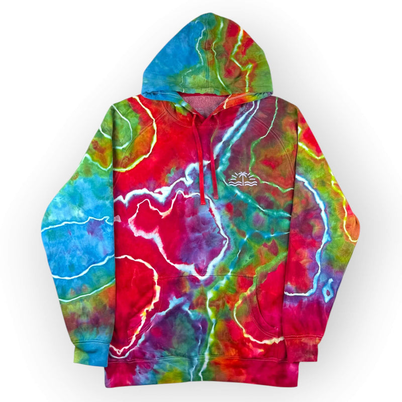 hand dyed Tie Dye Hoodie - Adults Large by And And Tie Dye