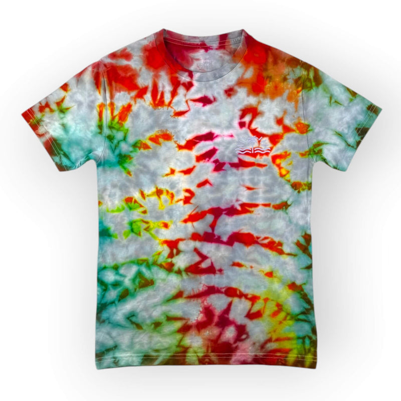 hand dyed Made to Order - Grey Rainbow Crush Tee by And And Tie Dye