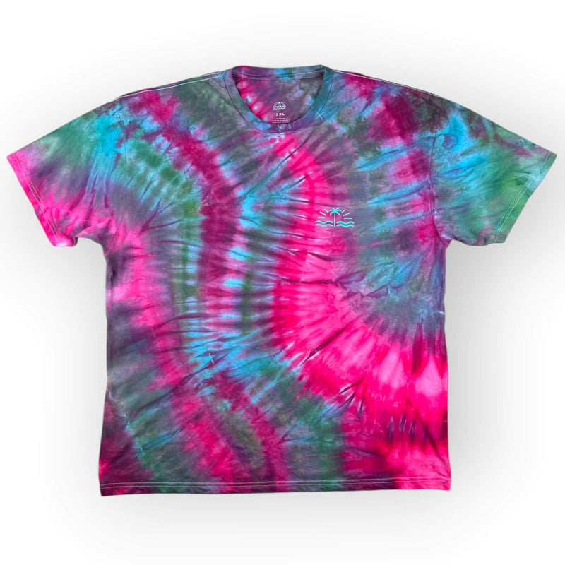 
                  
                    hand dyed Tie Dye Tee - Aqua Pink by And And Tie Dye
                  
                