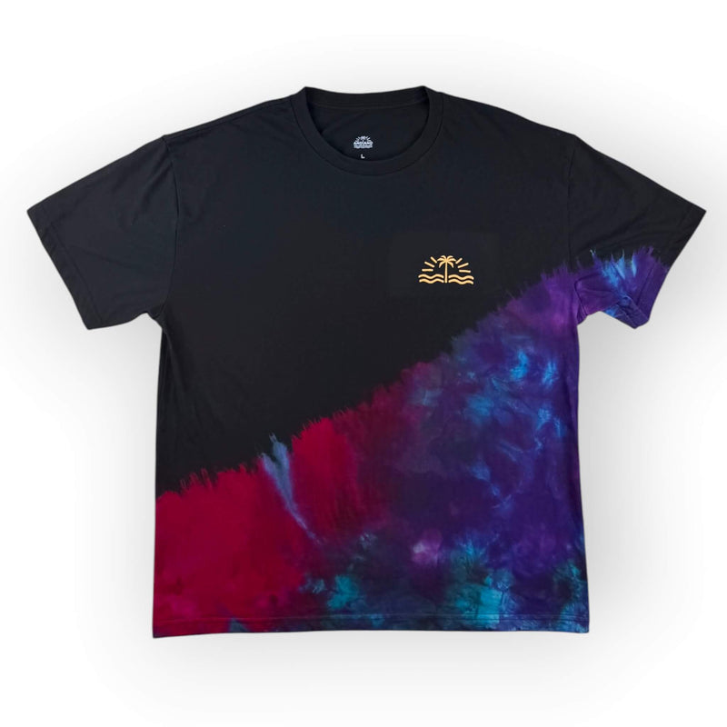 hand dyed Tie Dye Tee - Reverse Half & Half by And And Tie Dye