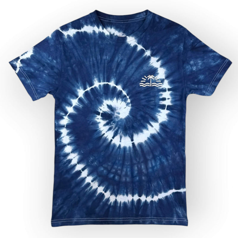 hand dyed Tie Dye Tee - Blue Swirl by And And Tie Dye