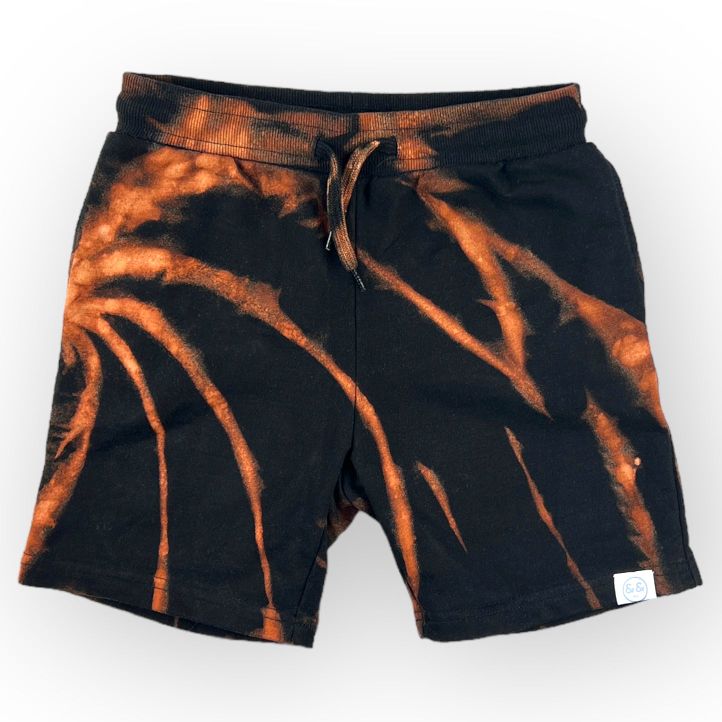 Load image into Gallery viewer, Reverse Tie Dye Shorts Age 8
