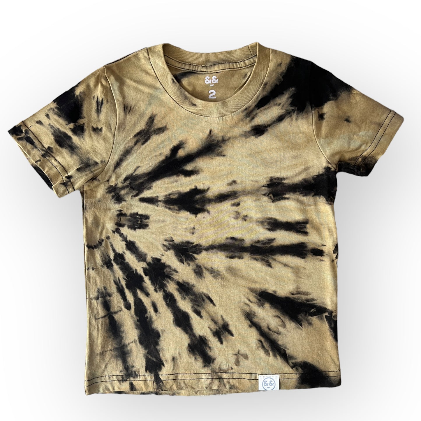 Load image into Gallery viewer, Reverse Tie Dye Tee Age 2
