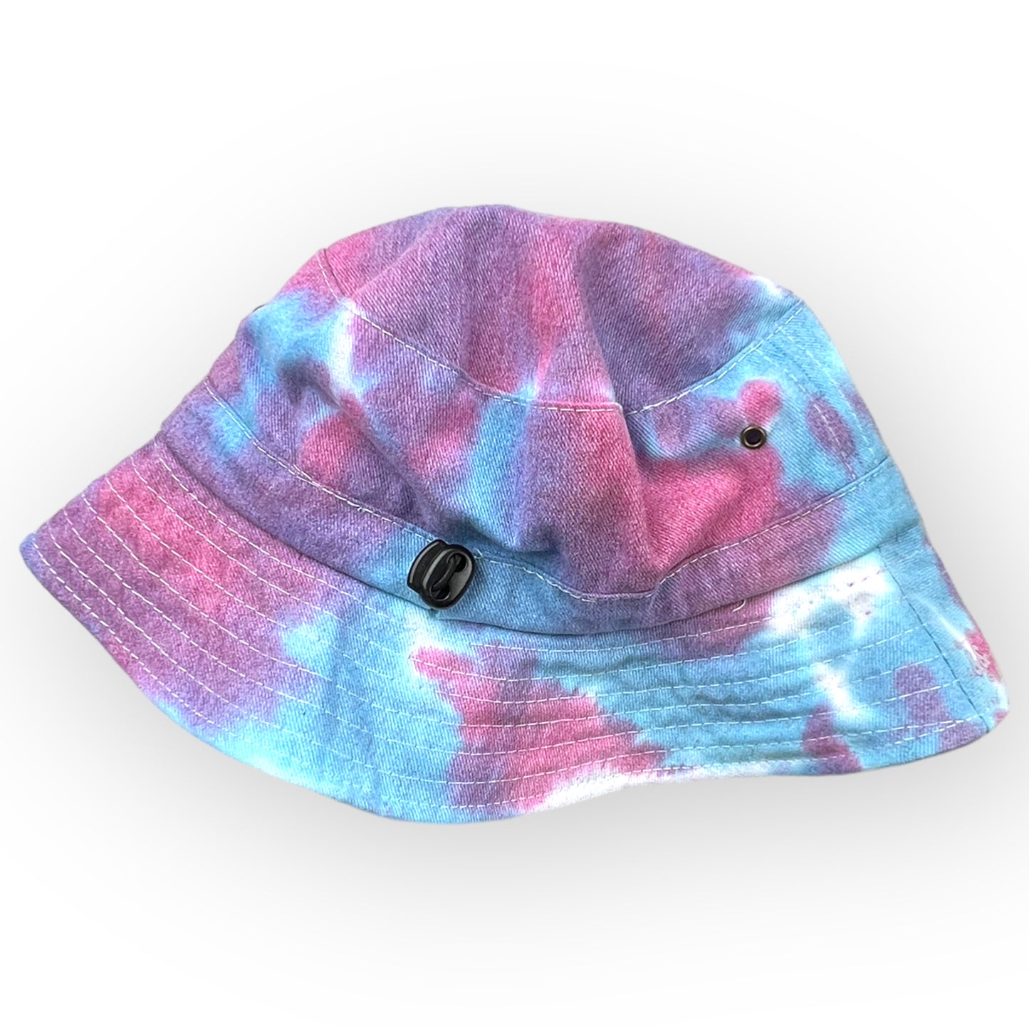 Pink & Turquoise Tie Dye Bucket Hat - Toddler / Child Adjustable