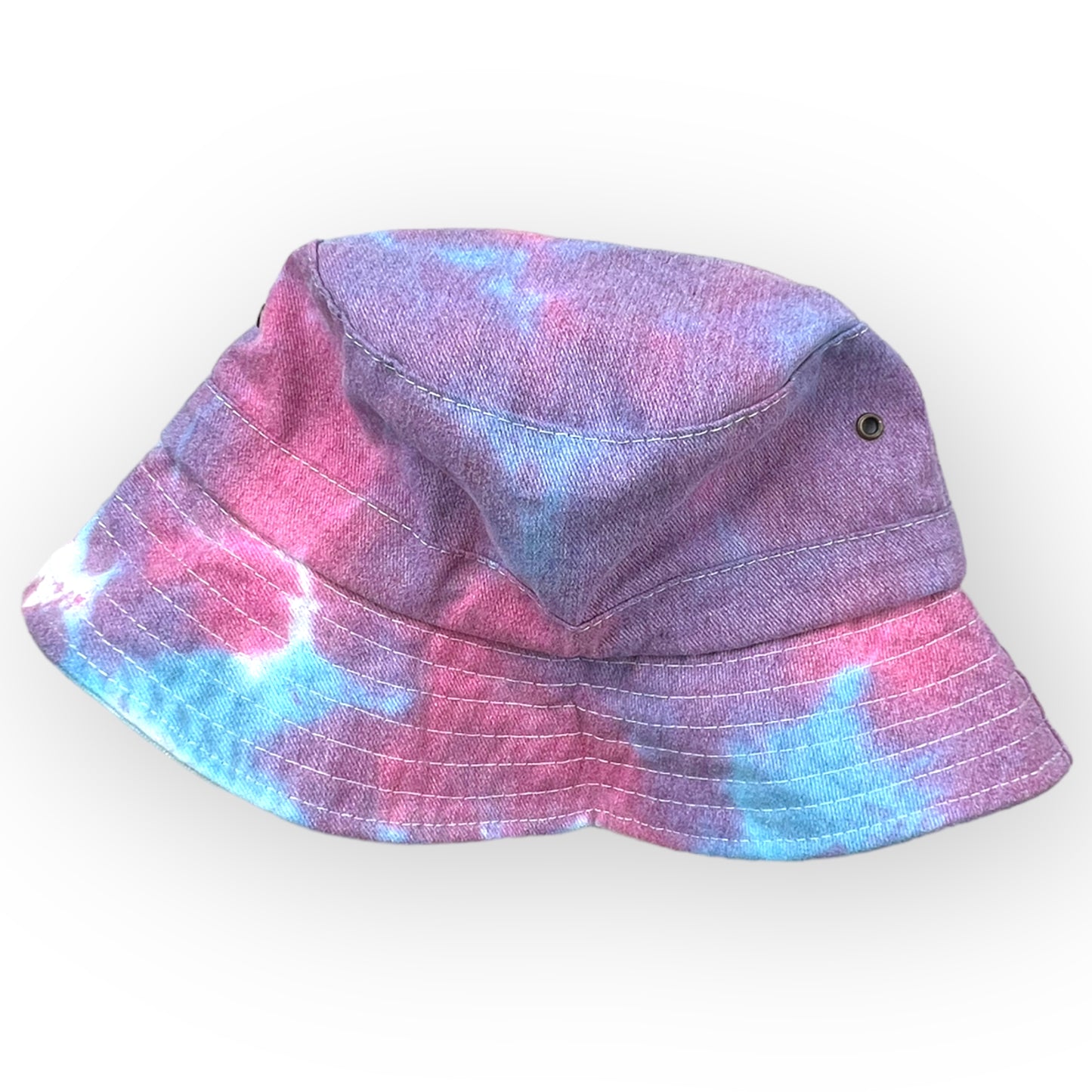 Pink & Turquoise Tie Dye Bucket Hat - Toddler / Child Adjustable