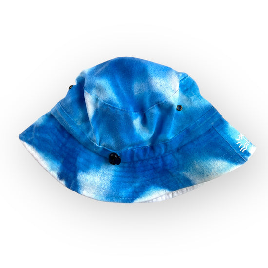 Blues Tie Dye Bucket Hat - Toddler / Child Adjustable