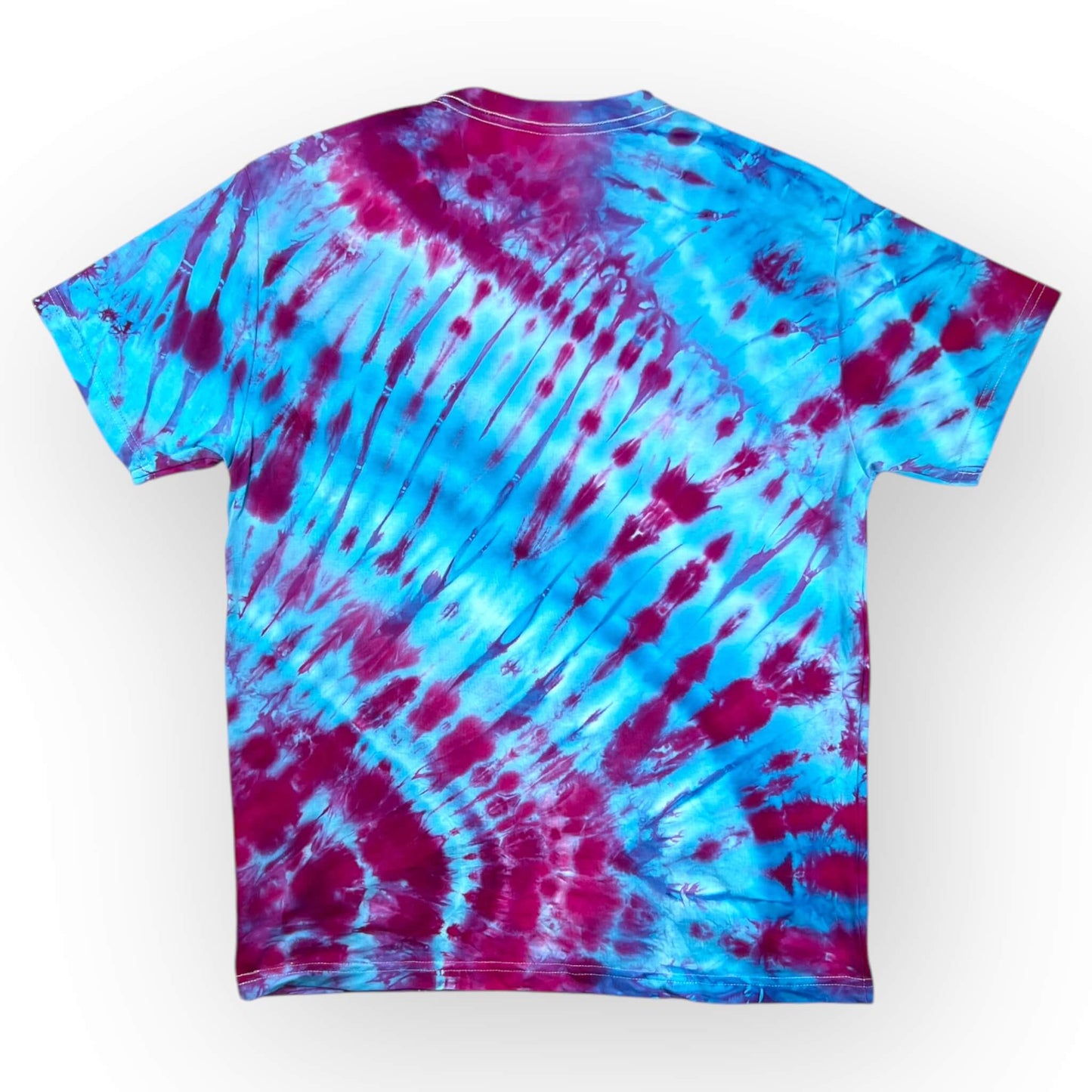 Pink & Turquoise Tie Dye Tee - Adults Medium