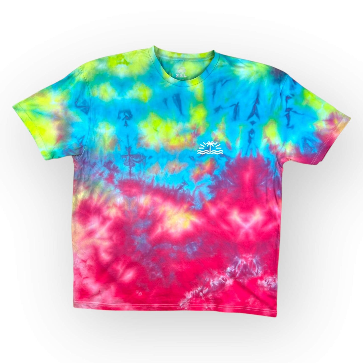 Aqua Pinks Tie Dye Tee - Adults 2XL