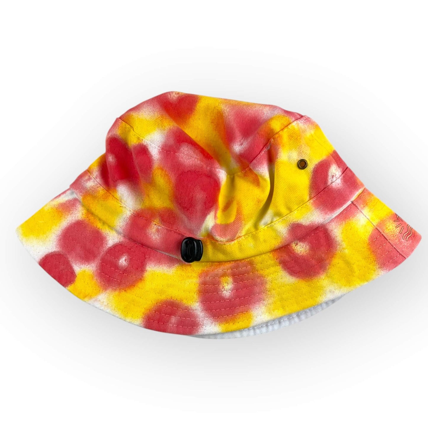 Red & Yellow Tie Dye Bucket Hat - Toddler / Child Adjustable