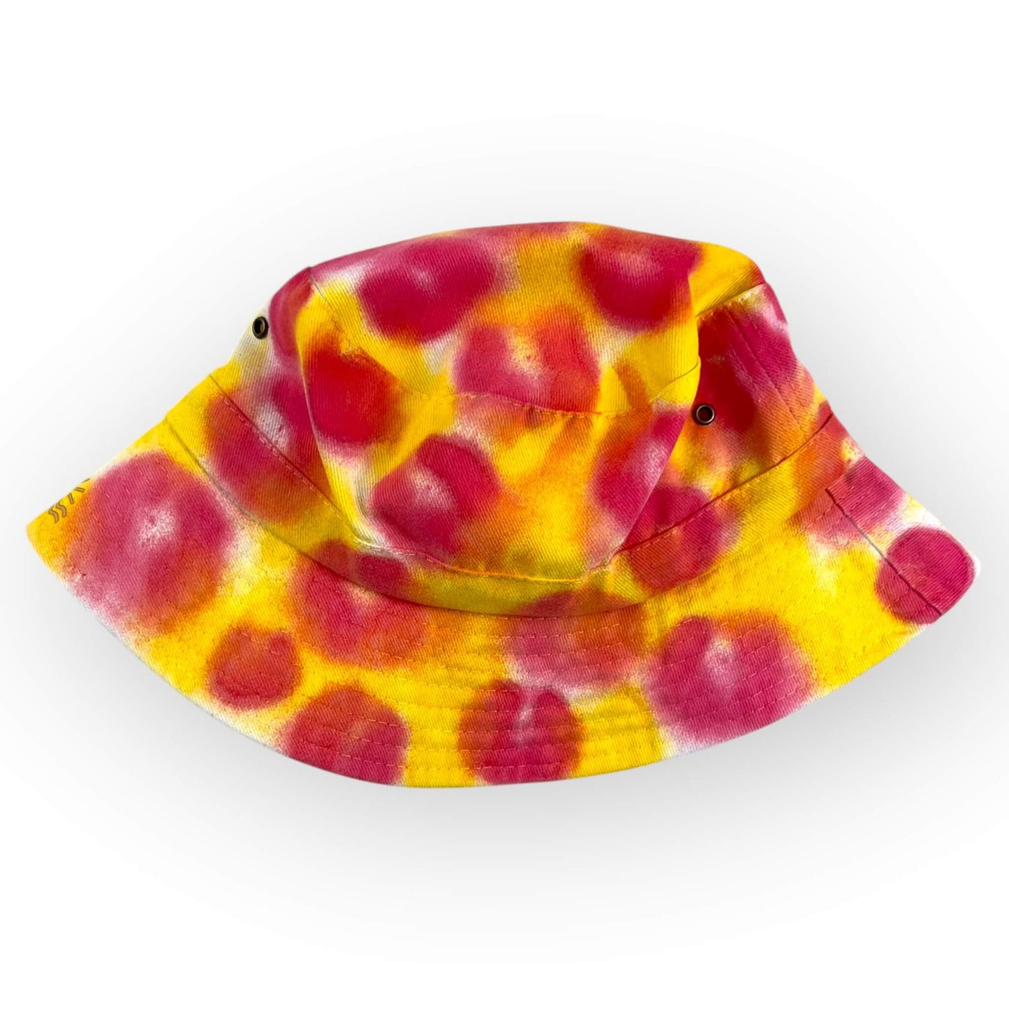 Red & Yellow Tie Dye Bucket Hat - Toddler / Child Adjustable