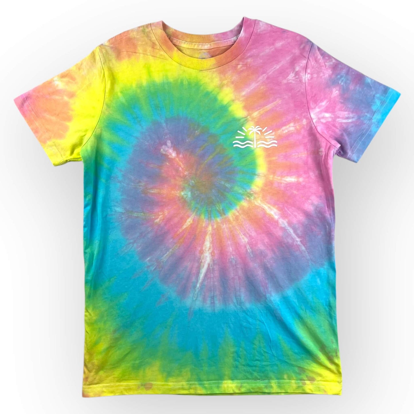 Pastel Rainbow Tie Dye Tee Age 12