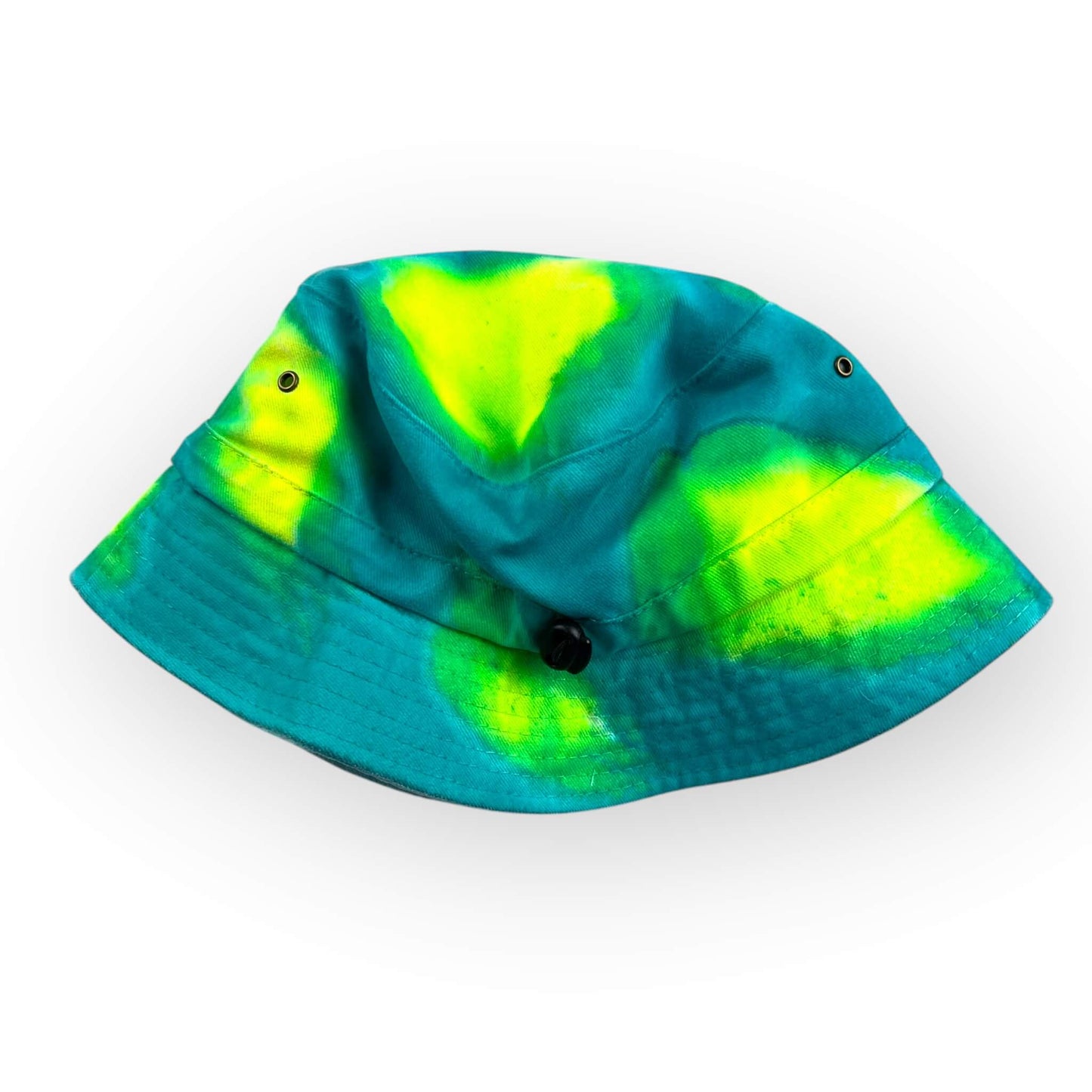 Aqua Yellow Tie Dye Bucket Hat - Older Child / Adult Adjustable