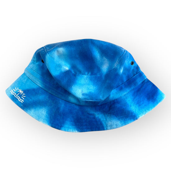 Blues Tie Dye Bucket Hat - Older Child / Adult Adjustable