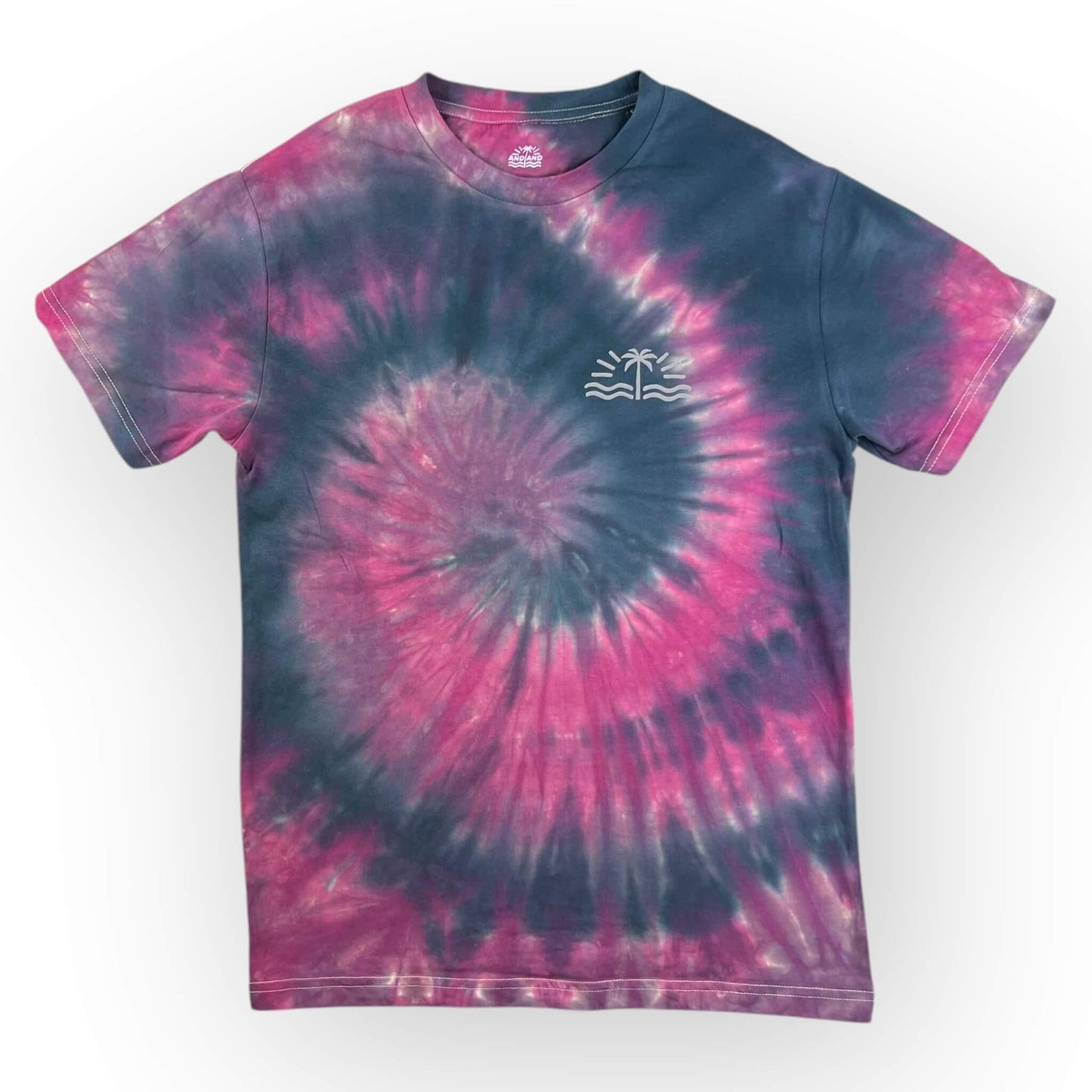 Red & Black Tie Dye Tee - Adult Small