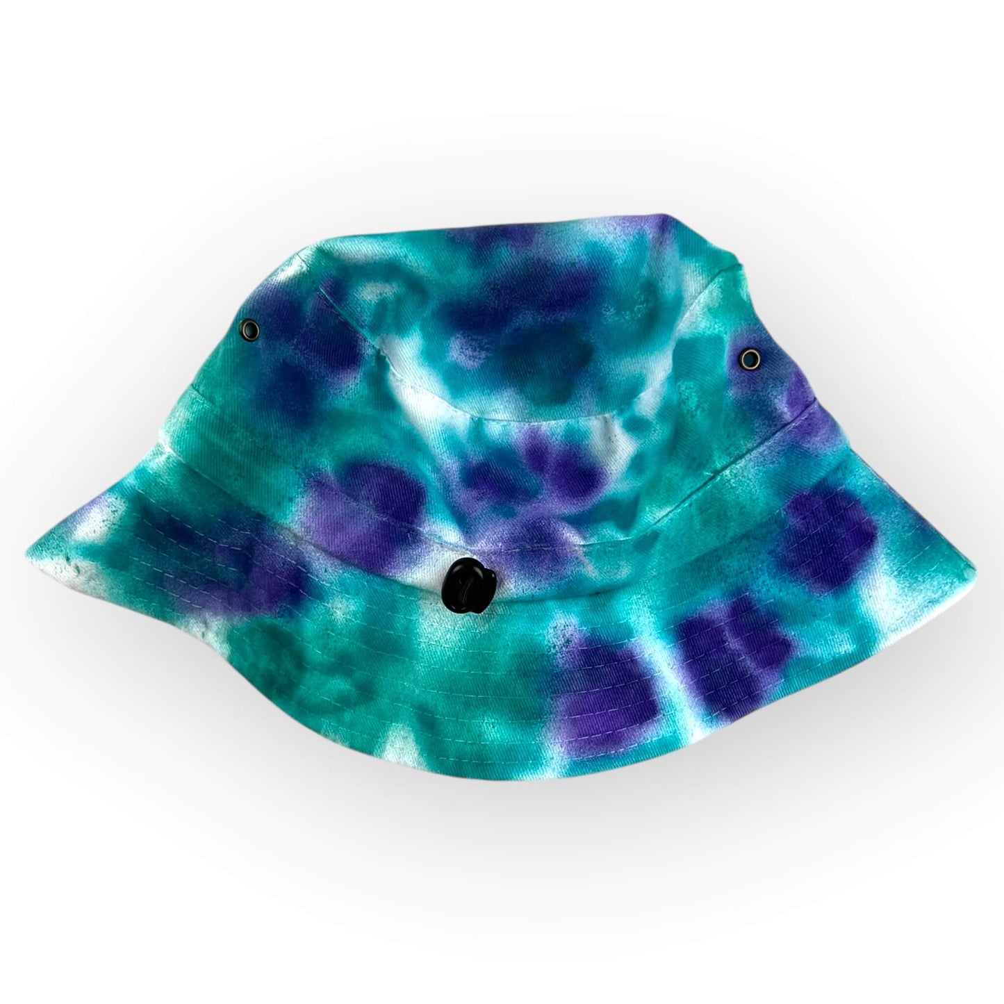 Aqua Green & Purple Tie Dye Bucket Hat - Toddler / Child Adjustable