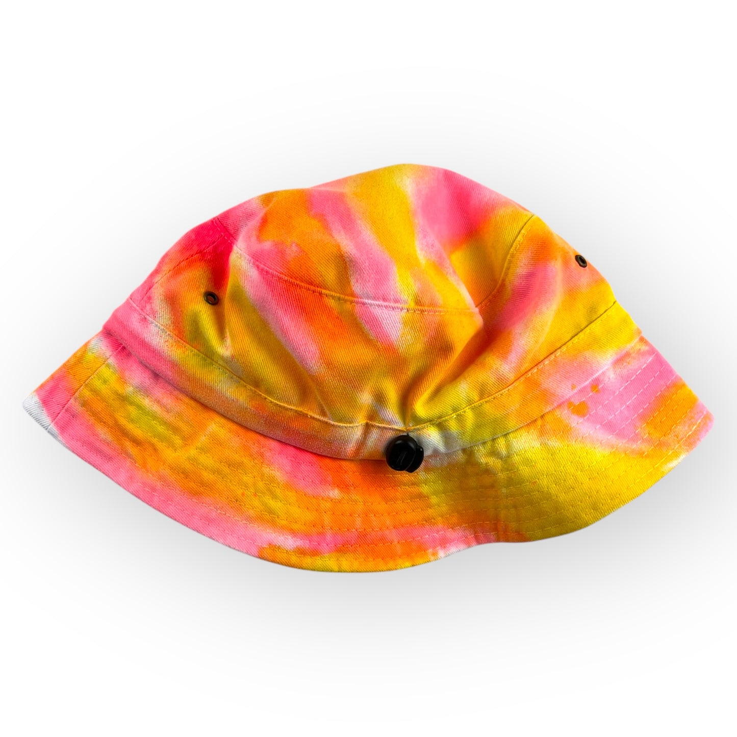 Pink & Yellow Tie Dye Bucket Hat - Older Child / Adult Adjustable