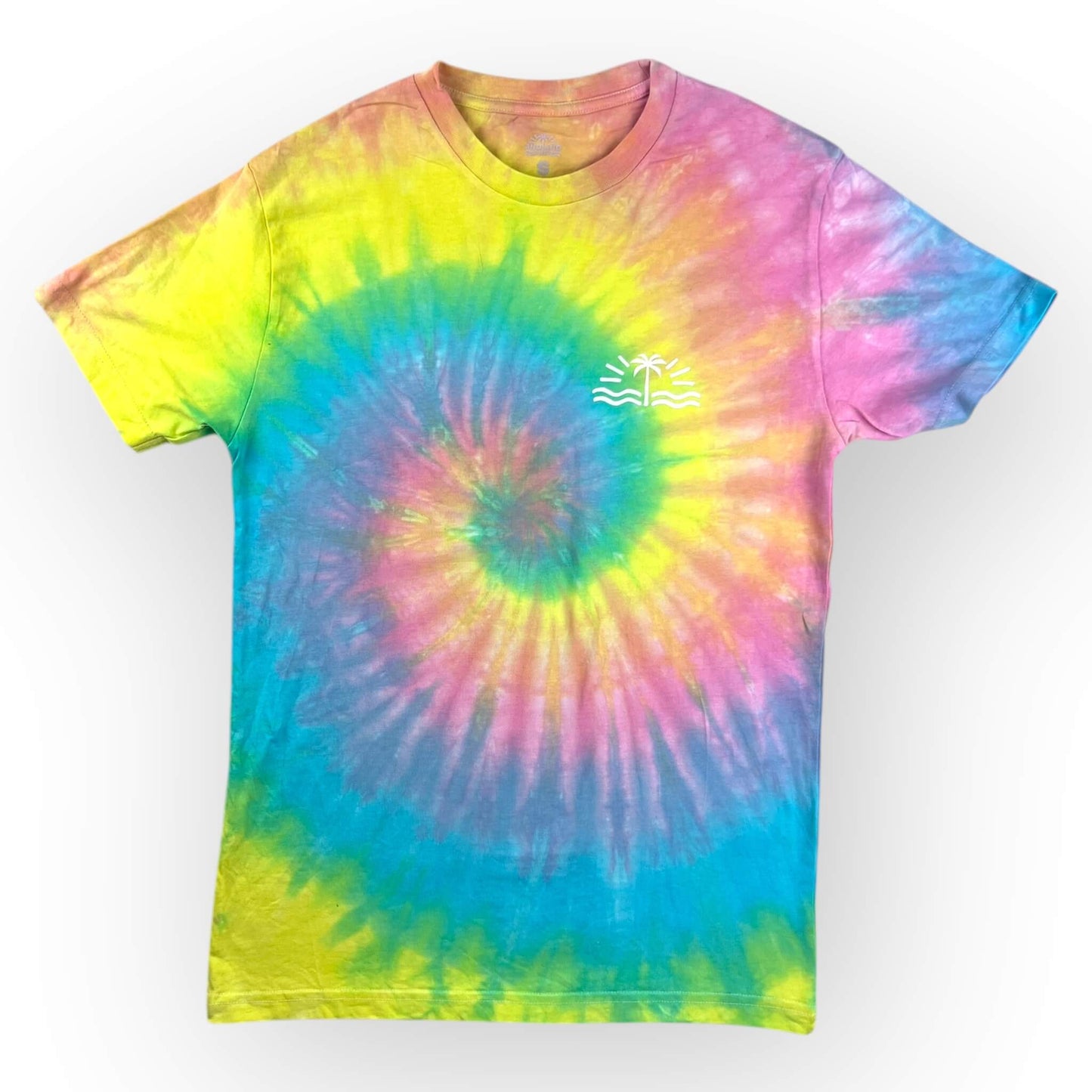 Pastel Rainbow Tie Dye Tee - Adult Small