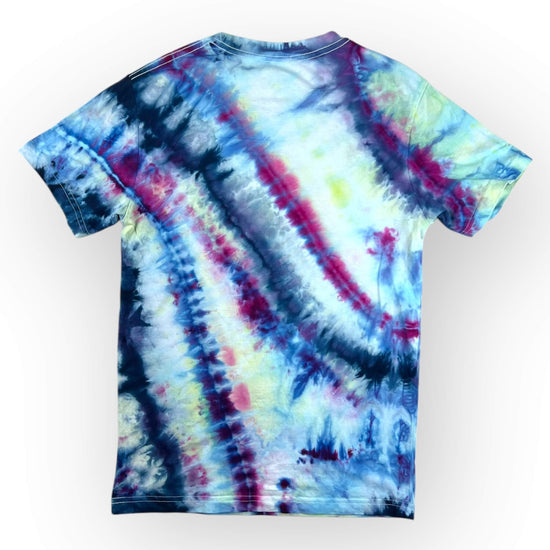 Aqua Blues & Pink Tie Dye Tee - Adult Small