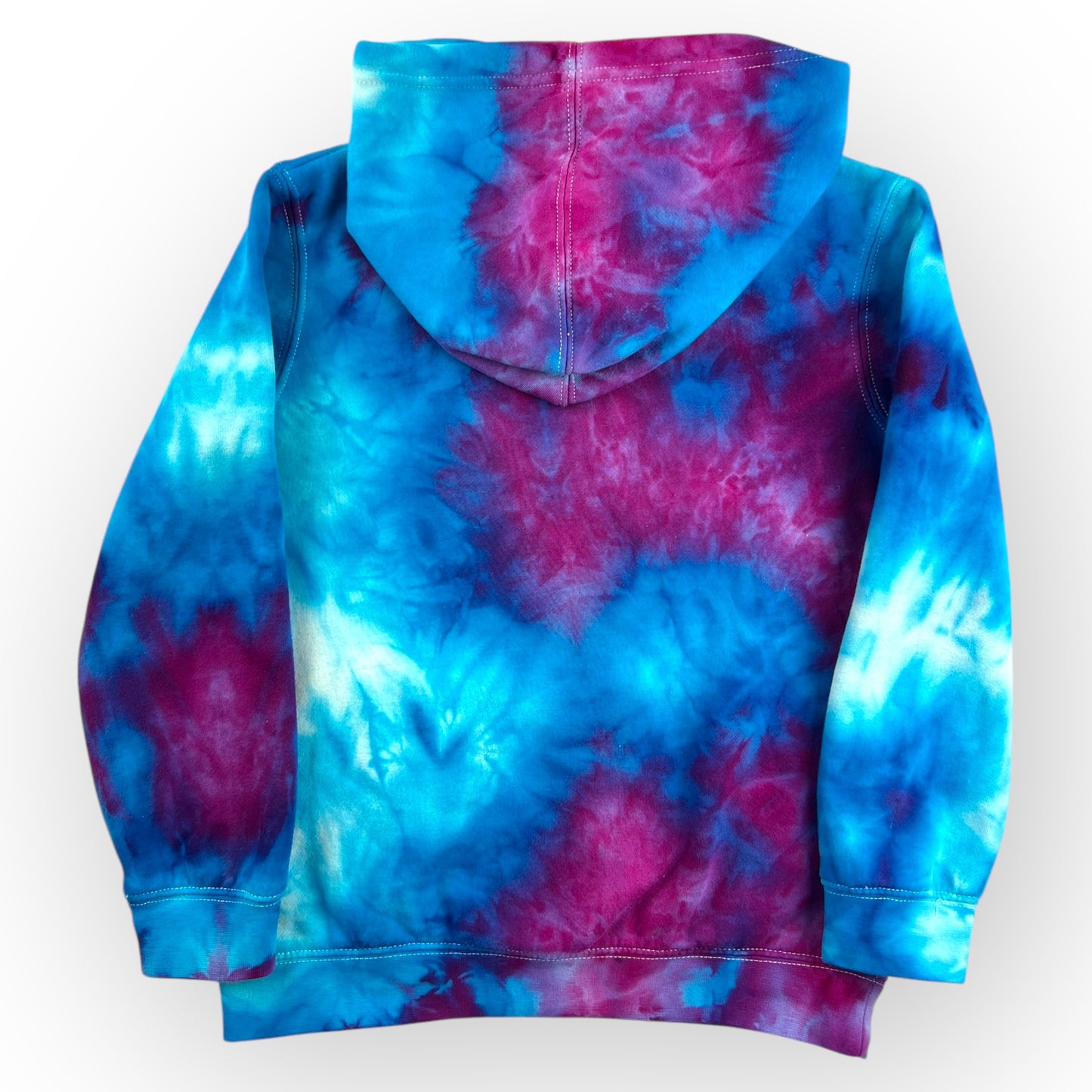 Purple & Turquoise Tie Dye Hoodie Age 8