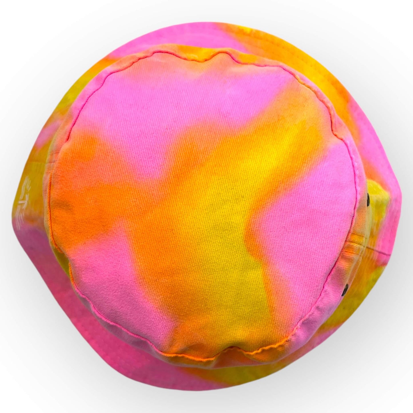 Pink & Yellow Tie Dye Bucket Hat - Toddler / Child Adjustable