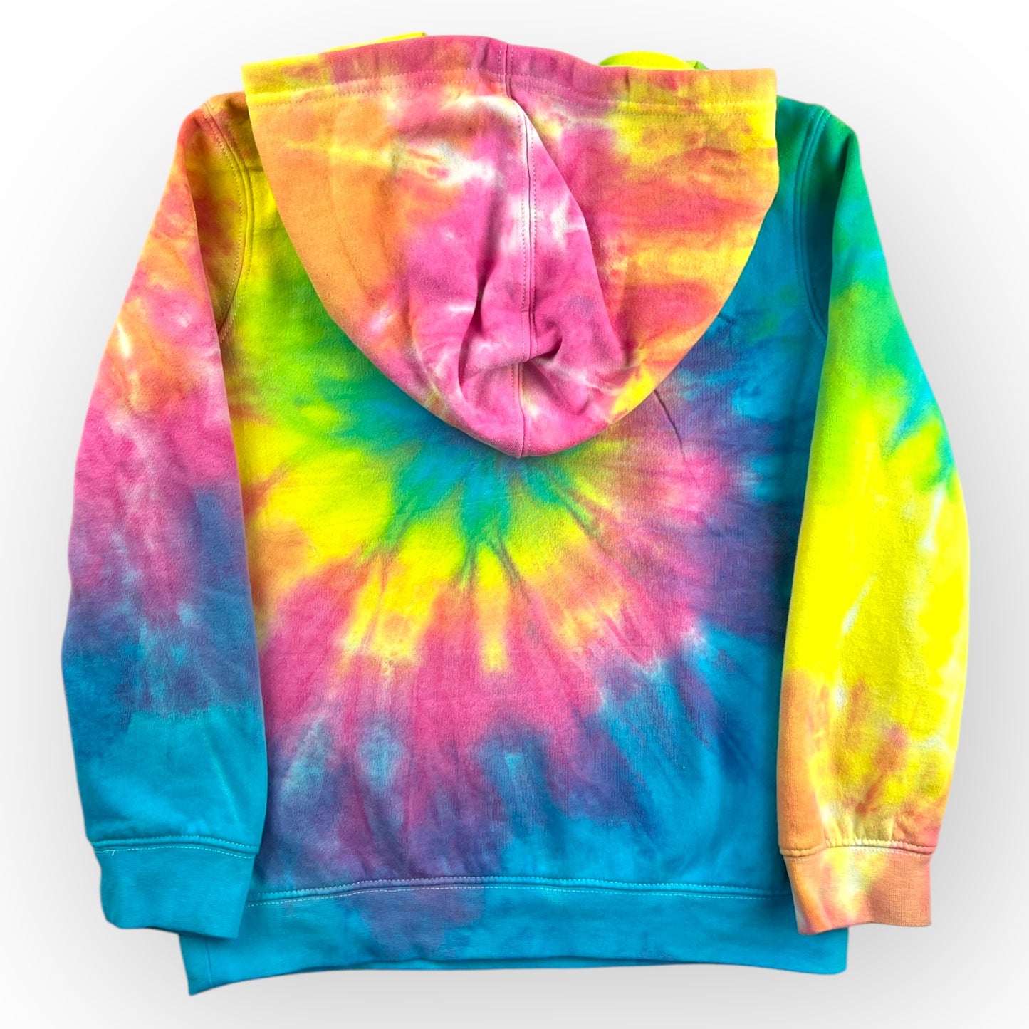 Pastel Rainbow Tie Dye Hoodie Age 8