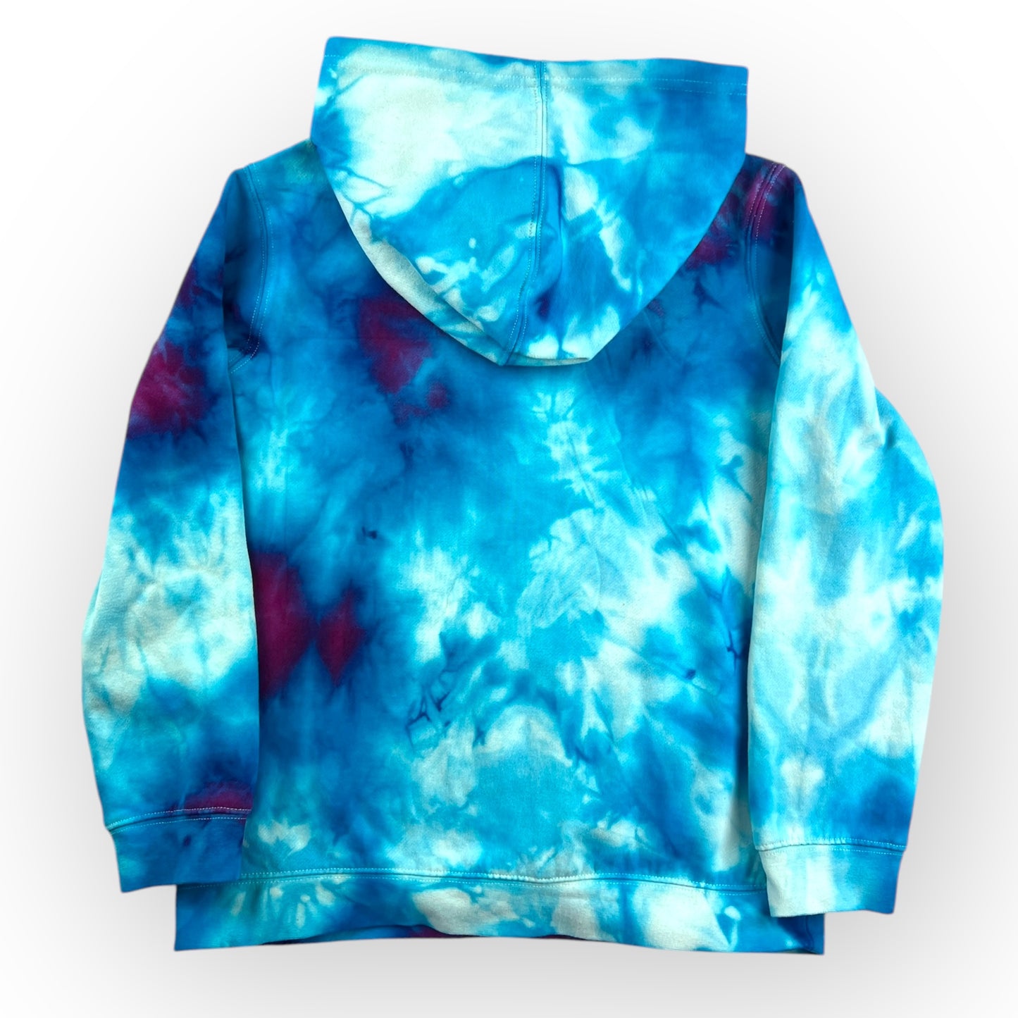 Purple Turquoise Tie Dye Hoodie Age 12